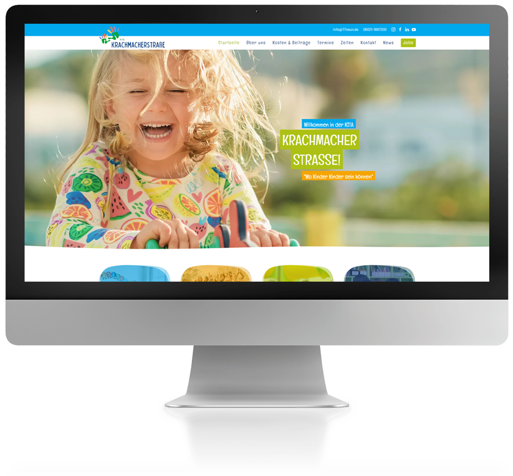 Website Webdesign für Kitas & Kindergärten von 77NEUN